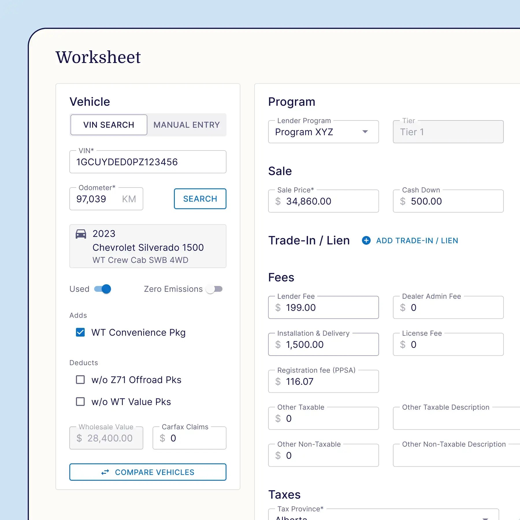 Dealflow - Worksheet